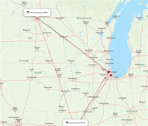 stl to minneapolis flight time